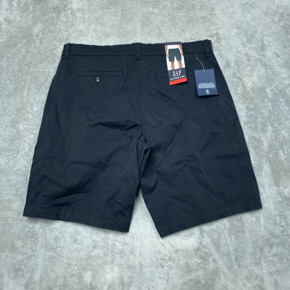 Gap Mens Flat Front Shorts Size 34 Black Classic Fit NWT a1476 - Picture 4 of 5